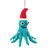 Christmas Octopus felted ornament by Felt So Good