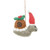 Christmas Snail felted ornament by Felt So Good
