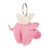 Felted Flying Pig Keyring by Felt So Good