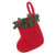 Felted Mini Christmas Stocking - Red felted ornament by Felt So Good