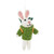 Ronnie the Rabbit  felted ornament by Felt So Good