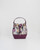 Floral Engravings Bucket Purse in Plum