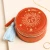 Rust Celestial Velvet Mini Round Travel Jewellery Case
