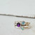 Amethyst Stacking Ring - Hammered Band