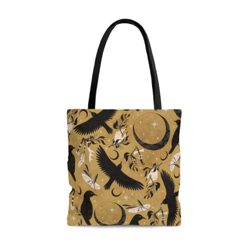 Large Print Tote Raven Moon Kuriosities