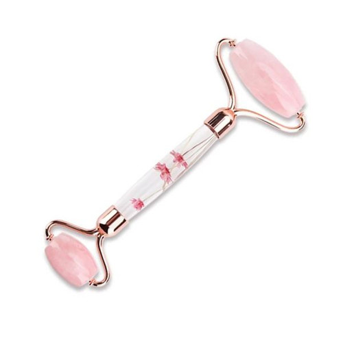 Pink Mask Roler Face Roller - Pink Flowers - Kuriosities
