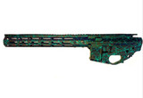 Matte Teal Splash AR-15 Complete Rifle H-Bar 5.56, 1/9 Twist