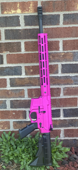 Matte Pink AR-15 Complete Rifle H-Bar 5.56, 1/9 Twist