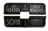 AR-15 Dust Cover Door-In God We Trust