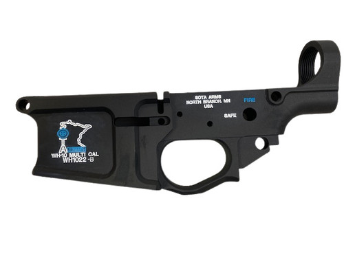 308 Stripped Lowers - Sota Hand Painted White & Blue