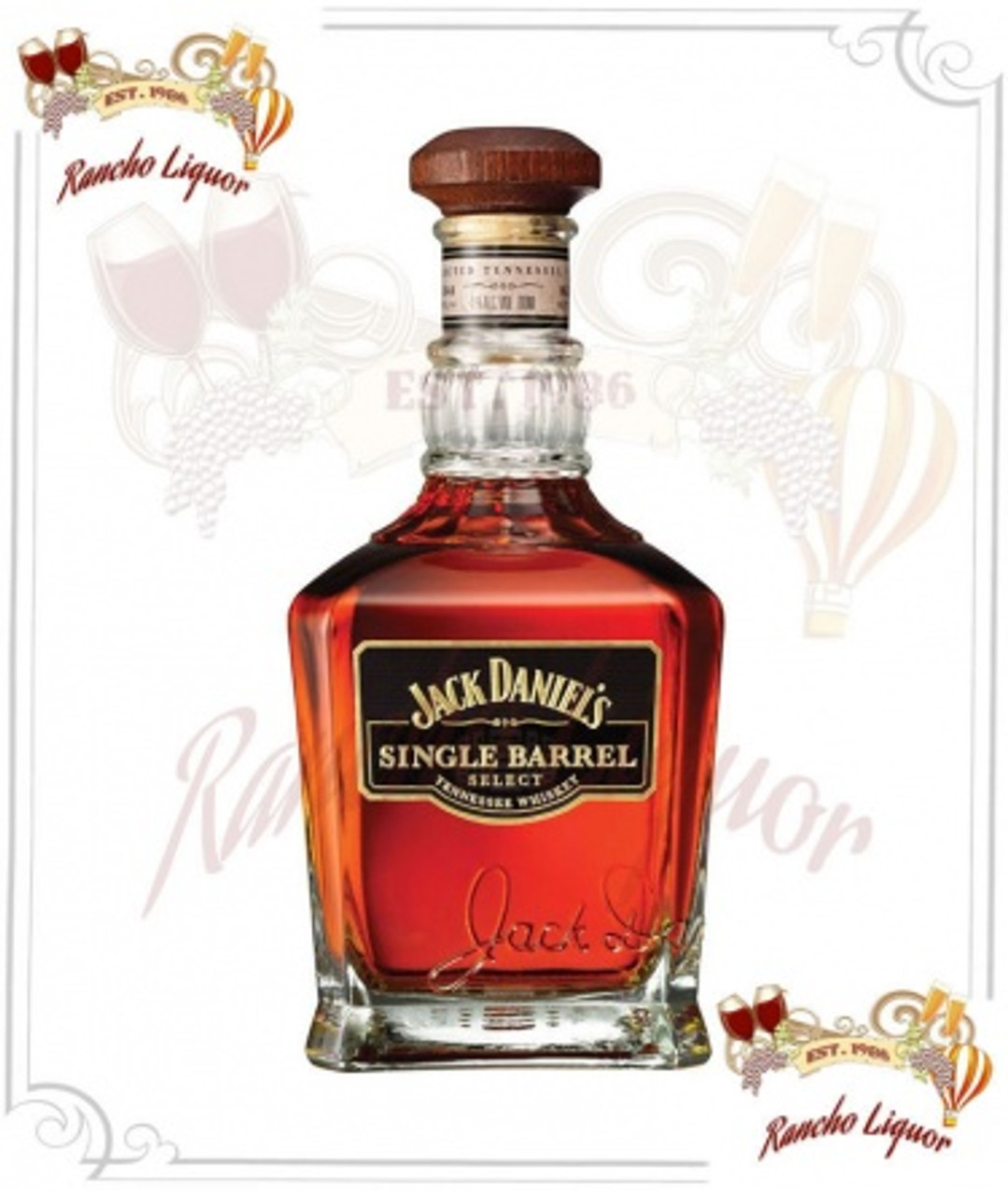 Jack Daniels Old No. 7 Whiskey 1L - Oak and Barrel