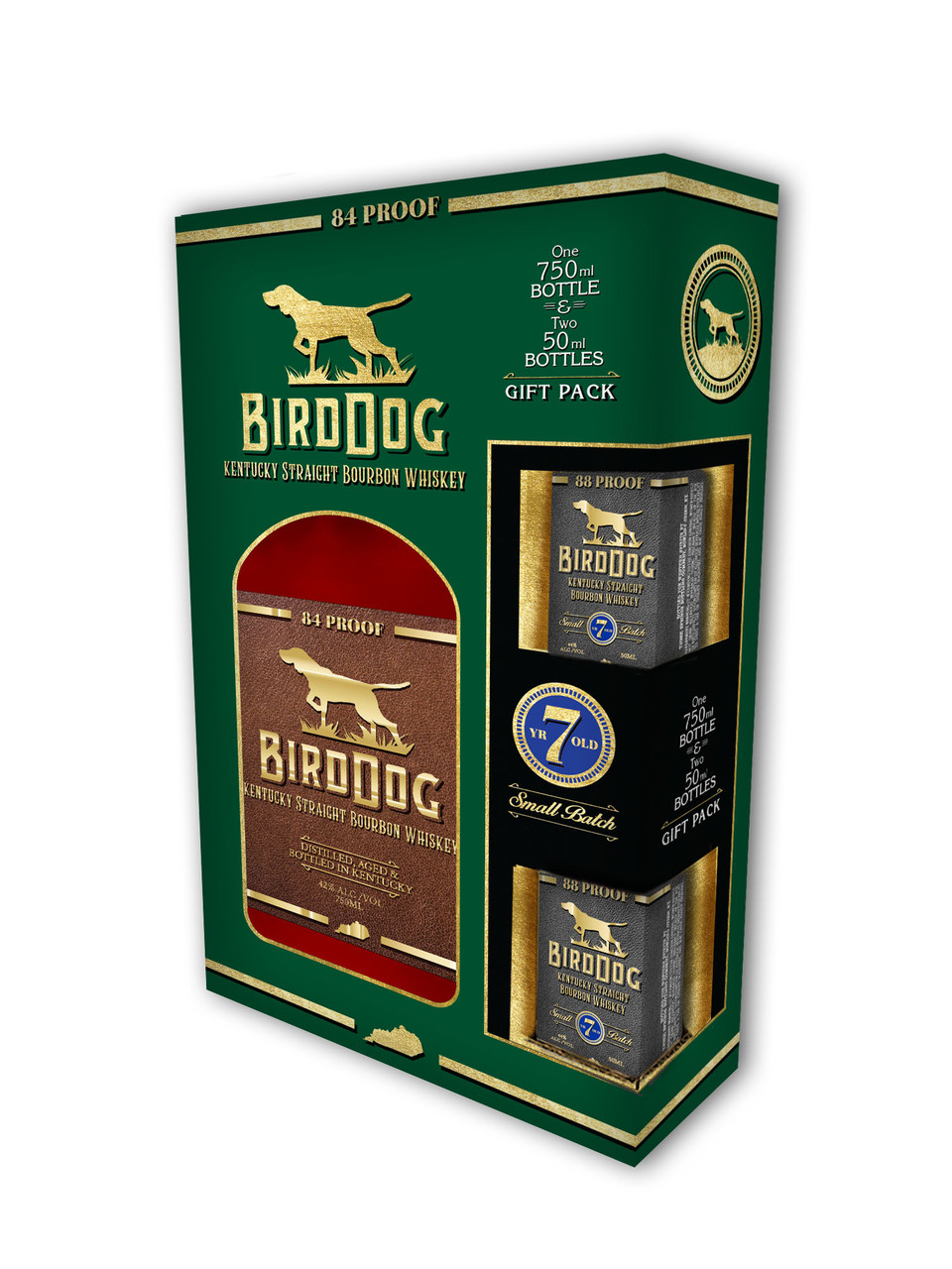 Bird dog Kentucky Straight Bourbon Whiskey 84 Proof 750ml With 2x 7yo 50ml - Rancho Liquor