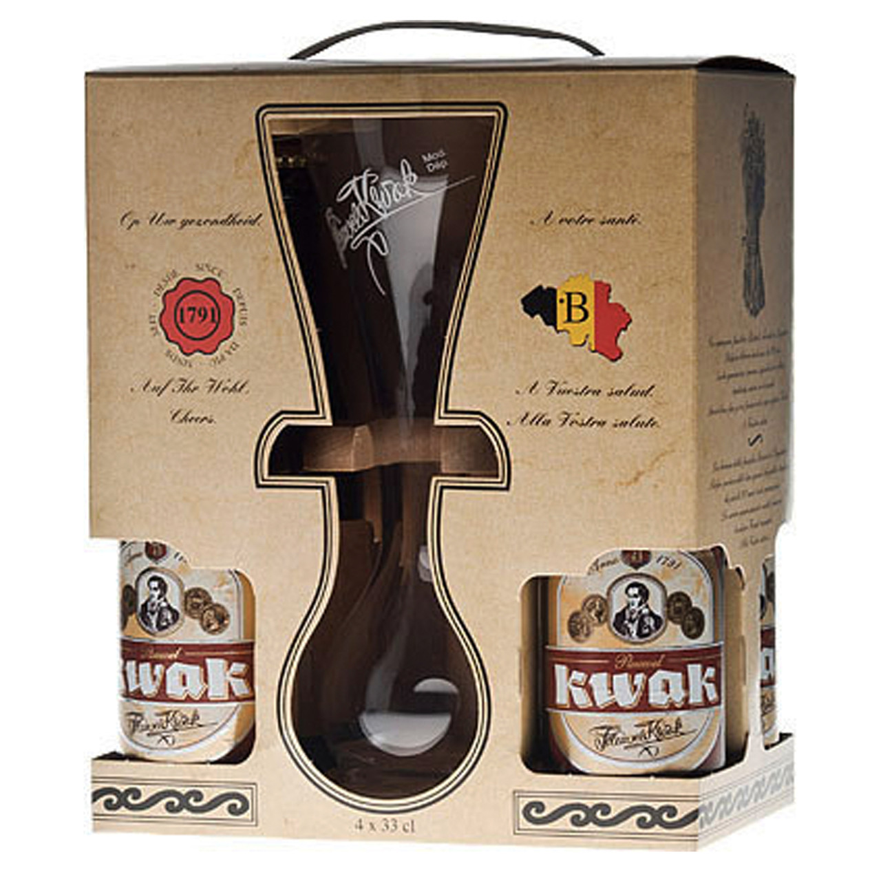 Pauwel Kwak Beer 4 Pack Gift Set