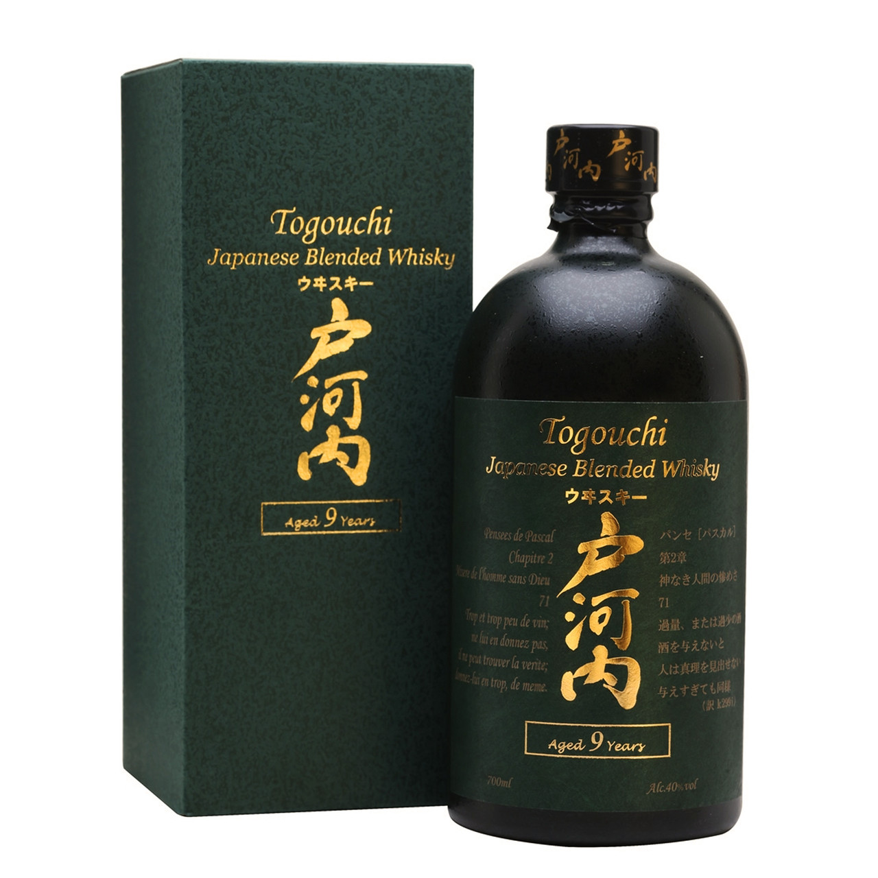 Togouchi Japanese Whisky 9 Year Old 750ml