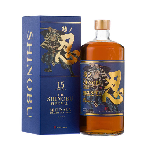 SHINOBU 15 Years Old Pure Malt Whisky Mizunara Finish 750mL