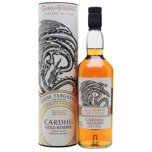 Game Of Thrones House Targaryen Cardhu Gold Reserve Single Malt Scotch 750mL