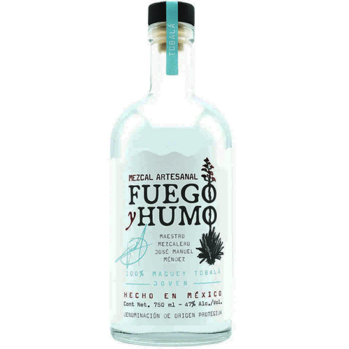 Fuego y Humo Mezcal Artesanal Tobalá Joven 750mL