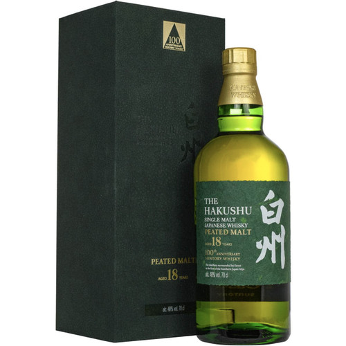 Hakushu 18 Year 100th Anniversary Peated Malt Whisky 750mL