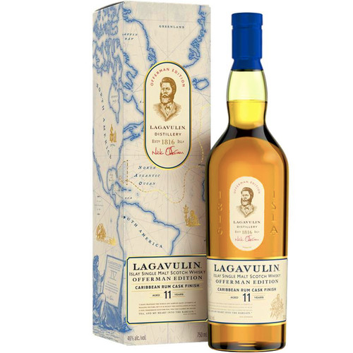 Lagavulin 11 Year Offerman Edition Caribbean Rum Cask Finish Single Malt Scotch 750mL