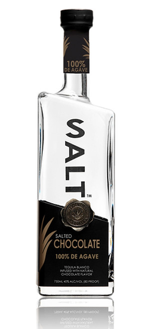 Salt salted chocolate tequila blanco has hints of Rich Mocha, Milk Chocolate, and subtle Himalayan Salt, while still allowing the 100% Agave Tequila taste to endure. 40% ABV. This great SALT Tequila is made from handpicked, 100% pure, blue agave plants from the mountains of Jalisco, one of the country’s most fertile agave-growing regions. It is here where each agave plant is allowed to grow seven to ten years before its harvested, resulting in the mellow, sweet and fully developed agave flavor of SALT Tequila.