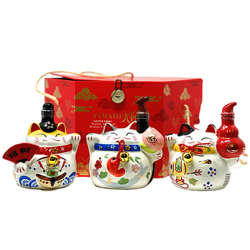 Yamato Lucky Cats Whisky 3 x 375mL