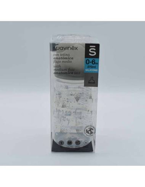 Biberón t silicona suavinex t1 m 270 mL