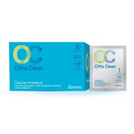 Oftaclean toallitas de un solo uso 30 toallitas