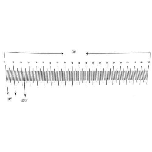 900cm Ruler KR2246 Ruler Reticle 0.900