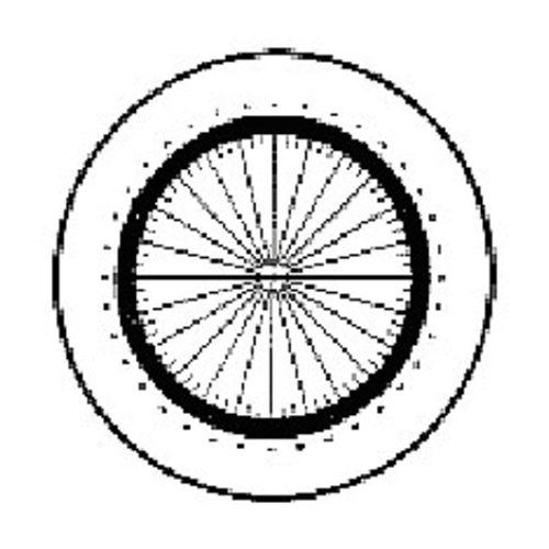 KR810 Comparator Reticle 360 Degrees Protractor