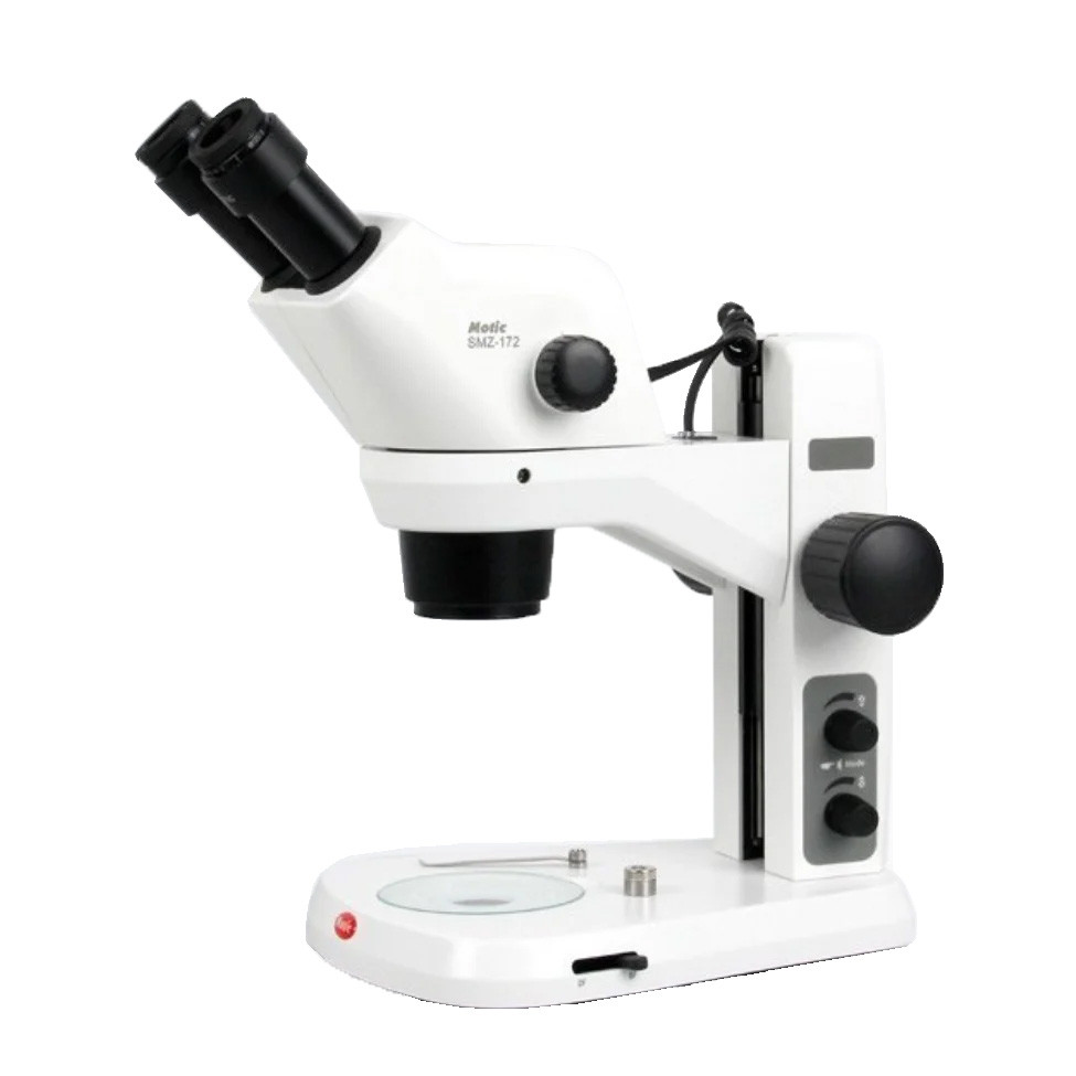 Motic SMZ-172 Stereo Zoom Microscope on LED Stand