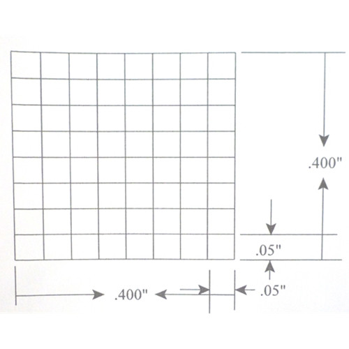 KR420 Grid Reticle 64 Squares 0.400