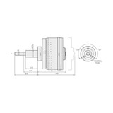 Mitutoyo Measuring Micrometer Head Fine Graduation Non-Rotating Spindle 0-1"