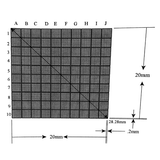 Reticle Grid 20mm Squares 10,000 Total Reticle Grid 20mm Squares 10,000 Total