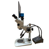 Richter Optica S6LCD-SPS Stereo Zoom Microscope 7x-45x left side