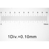 Stage Micrometer 1mm and 10mm scales 100 divisions Stage Micrometer 1mm and 10mm scales 100 divisions