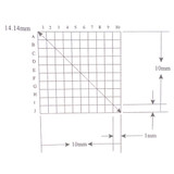 Reticle Grid 1mm Squares 100 Total Labeled Reticle Grid 1mm Squares 100 Total Labeled