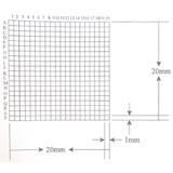 Reticle Grid 1mm Squares 400 Total Labeled Reticle Grid 1mm Squares 400 Total Labeled