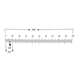 Reticle Ruler 0.500 Inch 100 Divisions Reticle Ruler 0.500 Inch 100 Divisions