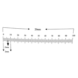 Reticle Ruler 20mm 100 Divisions Reticle Ruler 20mm 100 Divisions