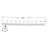 Reticle Ruler 4mm 100 Divisions Reticle Ruler 4mm 100 Divisions