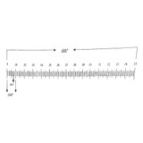Reticle Ruler 0.600 Inch 150 Divisions Reticle Ruler 0.600 Inch 150 Divisions