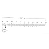 Reticle Ruler 0.350 Inch 100 Divisions Reticle Ruler 0.350 Inch 100 Divisions