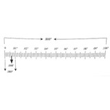 Reticle Ruler 0.800 Inch 100 Divisions Reticle Ruler 0.800 Inch 100 Divisions