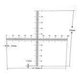 Reticle Crossed Scale 15mm 100 Divisions Reticle Crossed Scale 15mm 100 Divisions
