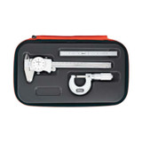 Machinist caliper and micrometer tool kit in soft case