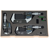 Mitutoyo Digimatic Coolant Proof 3-Piece Micrometer Set 0-3" / 0-76.2mm Mitutoyo Digimatic Coolant Proof 3-Piece Micrometer Set 0-3" / 0-76.2mm