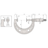 Mitutoyo Vernier Disk Micrometer 50-75mm Mitutoyo Vernier Disk Micrometer 50-75mm