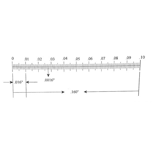 160mm Ruler KR287 Ruler Reticle 0.160