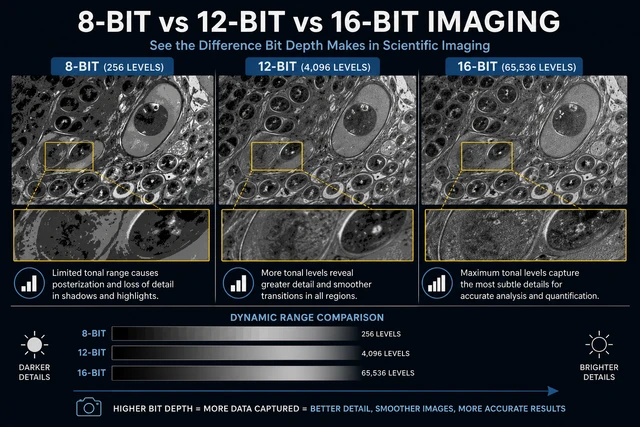The Importance of Bit Depth in Scientific Imaging: 8-bit vs 12-bit vs ...