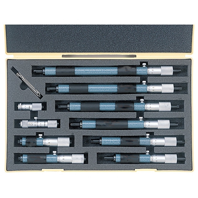 Mitutoyo Tubular Inside Micrometer Set Single Rod 2-12" Mitutoyo Tubular Inside Micrometer Set Single Rod 2-12"